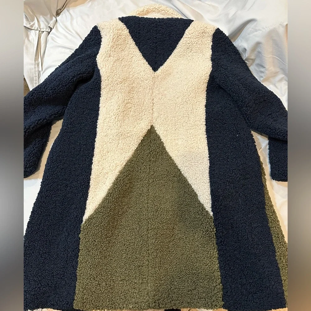 J. Crew Colorblock Sherpa Coat - Picture 16 of 16